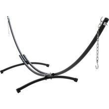 Load image into Gallery viewer, 12ft Steel Arc Hammock Stand in Black