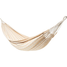 Load image into Gallery viewer, 10ft Black Universal Steel Hammock Stand &  Authentic Double Vichy Hammock in Sand