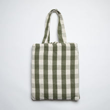 Load image into Gallery viewer, 10ft White Universal Steel Hammock Stand & Authentic Double Vichy Hammock in Urban Olive