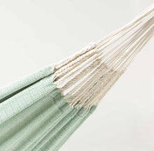 Load image into Gallery viewer, 10ft White Universal Steel Hammock Stand & Authentic Double Clasico Hammock in Eucalyptus