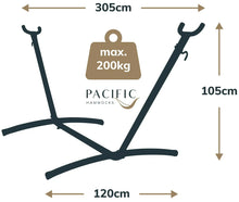 Load image into Gallery viewer, 10ft Universal Steel Hammock Stand Black