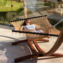 Load image into Gallery viewer, Caribbean Polyester Rope Hammock in Tan
