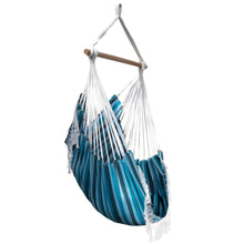 Load image into Gallery viewer, Brazilian Hammock Chair - Blue Lagoon