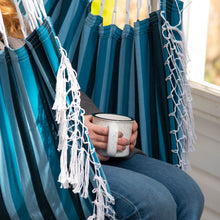 Load image into Gallery viewer, Brazilian Hammock Chair - Blue Lagoon