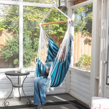 Load image into Gallery viewer, Brazilian Hammock Chair - Blue Lagoon