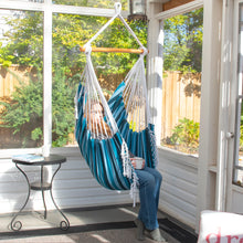 Load image into Gallery viewer, Brazilian Hammock Chair - Blue Lagoon