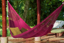 Load image into Gallery viewer, Outdoor Cotton Hammock King - Mexican Pink