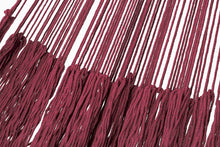 Load image into Gallery viewer, Deluxe Outdoor Cotton Hammock King - Maroon