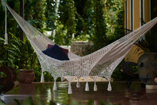 Load image into Gallery viewer, Deluxe Outdoor Cotton Hammock King - Cream