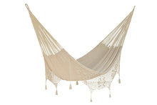 Load image into Gallery viewer, Deluxe Outdoor Cotton Hammock King - Cream