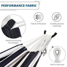 Load image into Gallery viewer, Double Sunbrella® Hammock with Stand (280cm) - Harbour