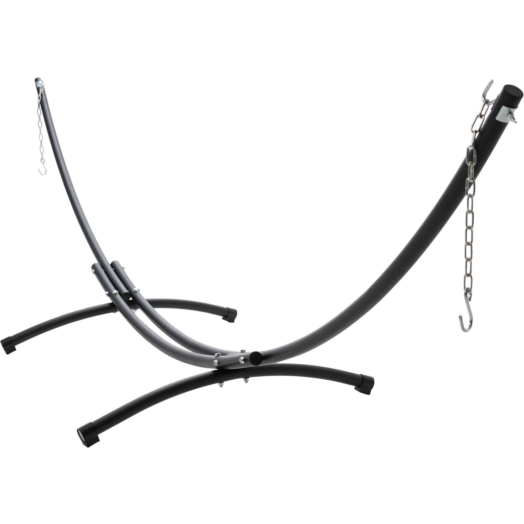 12ft Steel Arc Hammock Stand in Black