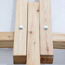Load image into Gallery viewer, 12ft Natural Wooden Arc Hammock Stand &amp; King Quilted Hammock in Stone Stripe