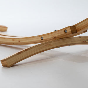 Discount 12ft Wooden Arc Hammock Stand Natural