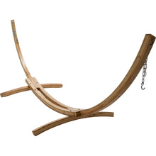 Load image into Gallery viewer, Discount 12ft Wooden Arc Hammock Stand Natural