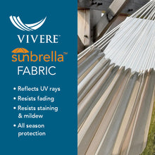 Load image into Gallery viewer, Brazilian Sunbrella® Double Hammock - Dove
