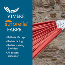 Load image into Gallery viewer, Brazilian Sunbrella® Double Hammock - Coral