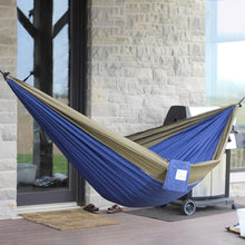 Load image into Gallery viewer, Nylon Parachute Camping Hammock Navy/Olive