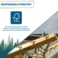 Load image into Gallery viewer, Responsible forestry graphic stating that Vivere wooden components use FSC® certified materials.