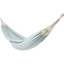 Load image into Gallery viewer, 10ft Black Universal Steel Hammock Stand &amp; Authentic Double Clasico Hammock in Beau Blue