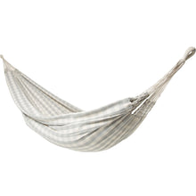 Load image into Gallery viewer, 10ft White Universal Steel Hammock Stand &amp;  Authentic Double Vichy Hammock in Stone