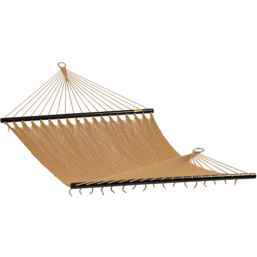 Caribbean Polyester Rope Hammock in Tan