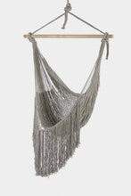 Load image into Gallery viewer, Cascading Fringed Cotton Rope Mexican Hammock Swing from Mexico in Dream Sands