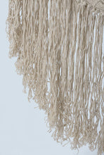 Load image into Gallery viewer, Cascading Fringed Cotton Rope Mexican Hammock Swing from Mexico in Ivory