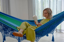 Load image into Gallery viewer, Deluxe Outdoor Cotton Hammock King - Oceanica
