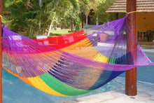 Load image into Gallery viewer, Outdoor Cotton Hammock Queen - Rainbow