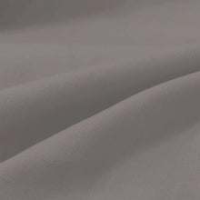 Load image into Gallery viewer, Close-up of the woven texture and folds of taupe polyester canvas fabric.