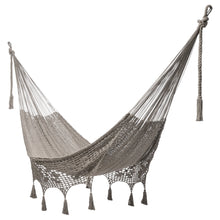 Load image into Gallery viewer, Deluxe Outdoor Cotton Hammock Queen - Grey Moon