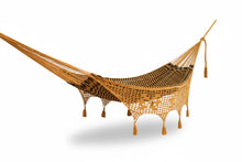 Load image into Gallery viewer, Deluxe Outdoor Cotton Hammock King - Mamba Honey Black