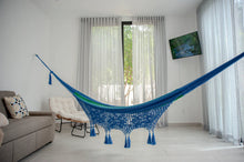 Load image into Gallery viewer, Deluxe Outdoor Cotton Hammock King - Oceanica