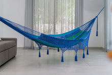 Load image into Gallery viewer, Deluxe Outdoor Cotton Hammock King - Oceanica