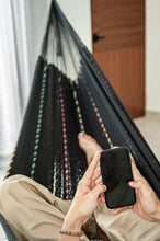 Load image into Gallery viewer, Deluxe Outdoor Cotton Hammock King - Obsidian Breeze