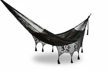 Load image into Gallery viewer, Deluxe Outdoor Cotton Hammock King - Obsidian Breeze