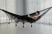 Load image into Gallery viewer, Deluxe Outdoor Cotton Hammock King - Obsidian Breeze
