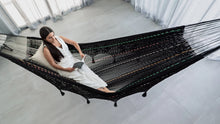Load image into Gallery viewer, Deluxe Outdoor Cotton Hammock King - Obsidian Breeze