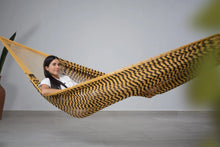 Load image into Gallery viewer, Outdoor Cotton Hammock King - Mamba Honey Black