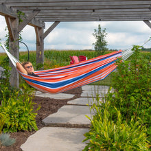 Load image into Gallery viewer, Brazilian Deluxe Double Hammock - Orange Punch