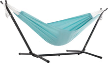 Load image into Gallery viewer, Combo - Double Polyester Hammock with Stand (9ft) - Aqua