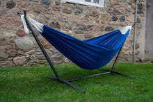 Load image into Gallery viewer, Combo - Double Polyester Hammock with Stand (9ft) - Royal Blue