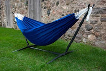 Load image into Gallery viewer, Combo - Double Polyester Hammock with Stand (9ft) - Royal Blue
