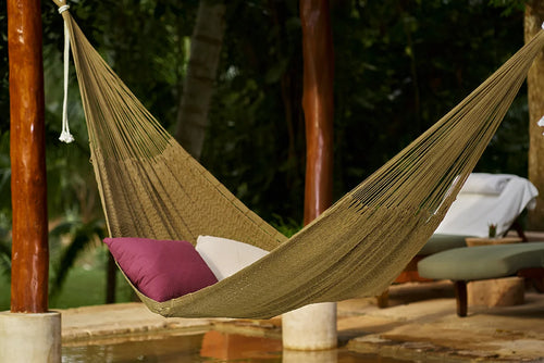 Outdoor Cotton Hammock King - Cedar