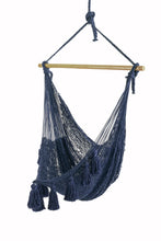 Load image into Gallery viewer, Deluxe Hammock Swing Chair - Blue