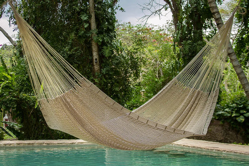 Outdoor Cotton Hammock King - Cream