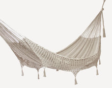 Load image into Gallery viewer, Deluxe Outdoor Cotton Hammock King - Cream