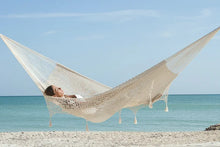 Load image into Gallery viewer, Deluxe Outdoor Cotton Hammock King - Cream